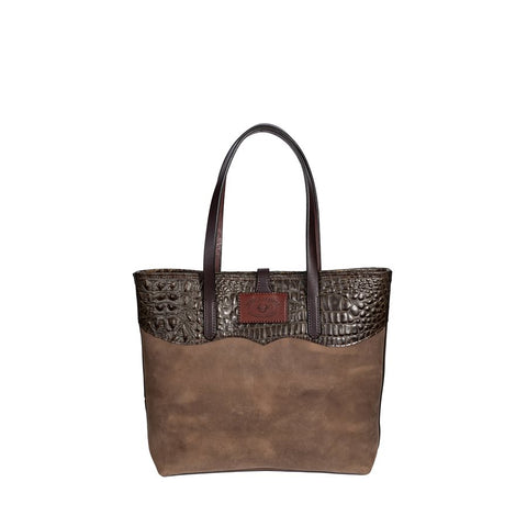 Turquoise Gator Drawstring Alamo Saddlery Bag