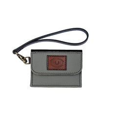 Leather CC Holder Blk/Grey WSP