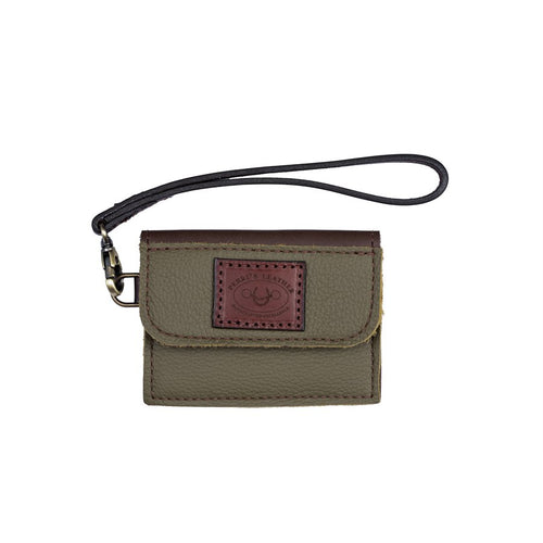 Leather CC Holder Brn/Hunter Grn WSP