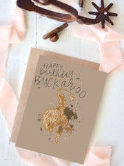 "Happy Birthday Buckaroo" Card