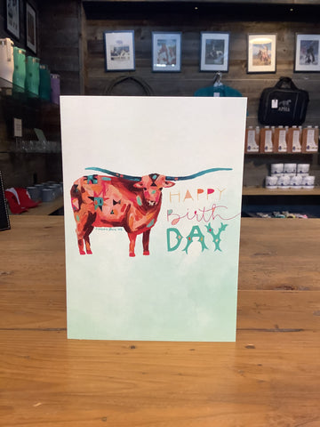 Bison Birthday Card- Blank