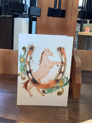 Longhorn Birthday Card- Blank