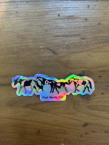 Double Paint Horse Sticker