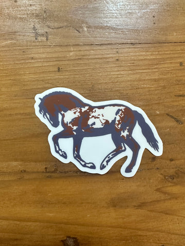 Double Paint Horse Sticker