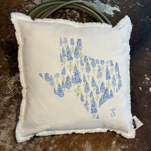 PH Texas Bluebonnets Throw Pillow