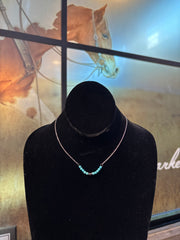 W&C 18K White Gold Plated Turquoise Queen Necklace