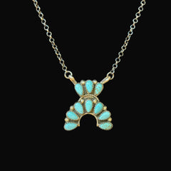 Genuine Turquoise - Tulip Necklace