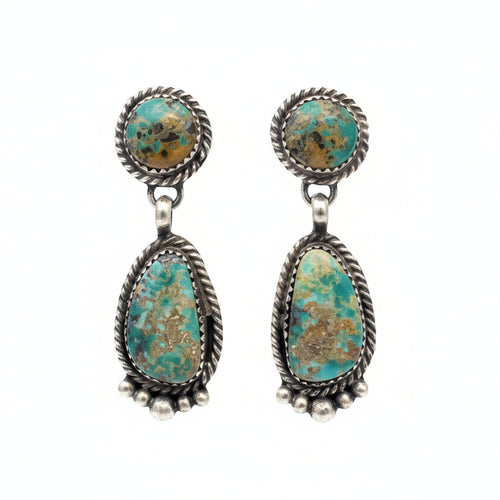 Genuine Turquoise - Harley Earrings