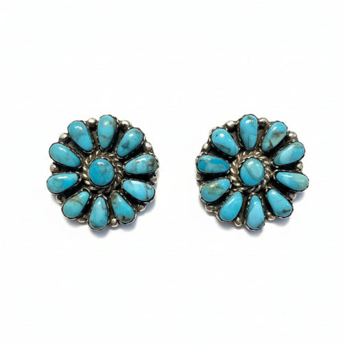 Genuine Turquoise - Daisy Earrings