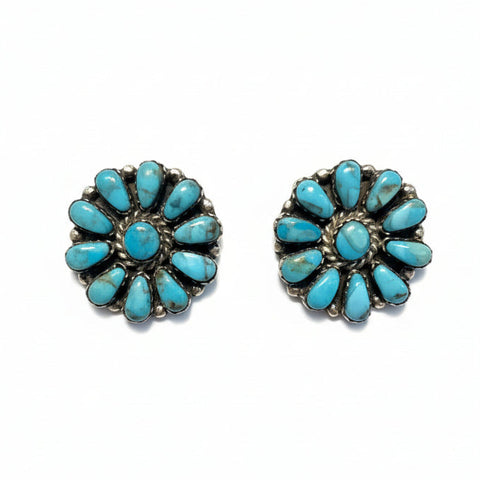 Genuine Turquoise - Harley Earrings
