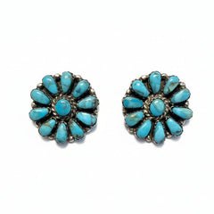 Genuine Turquoise - Daisy Earrings
