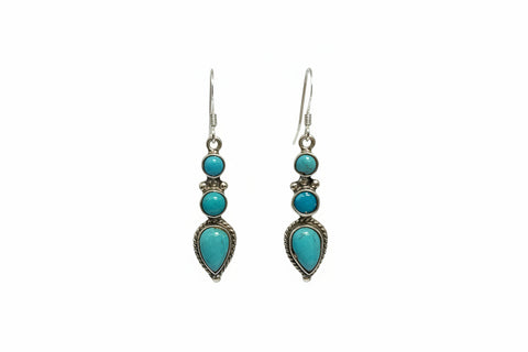Genuine Turquoise - Harley Earrings