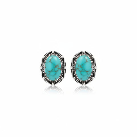 Genuine Turquoise - Harley Earrings