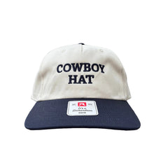 Cowboy Hat Cap - Cream / Navy