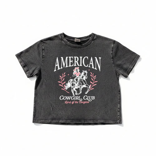 American Cowgirl Cropped Tee