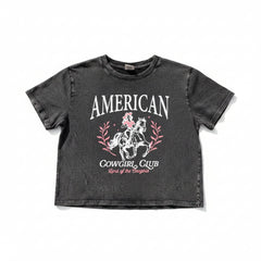American Cowgirl Cropped Tee