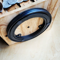 **Embossed Leather Earring Starter Pack With Wood Rotating Display 208s