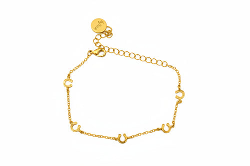 W&C 18K Gold Plated Equine Bracelet