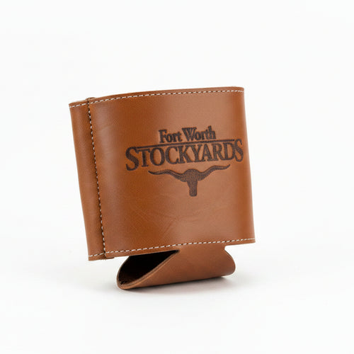 Stockyards Leather Koozie