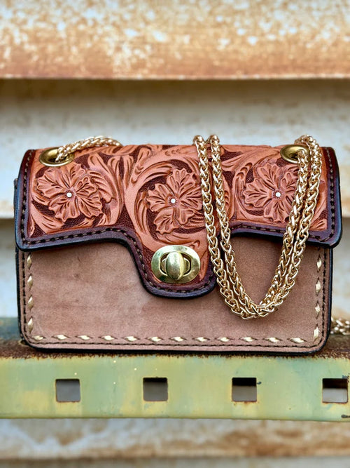 AS - The Cowgirl Stadium Clutch - Gold Chain Cowboy