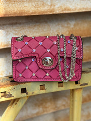 AS - The Cowgirl Stadium Clutch - Pink Rhinestone