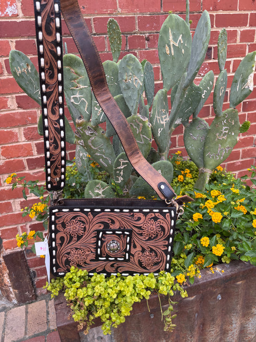 CSC Legacy Tooled Leather Purse