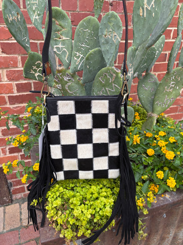 Perri's Leather Buckle Purse - Brown