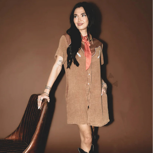 Rank Retro Saddle Dress