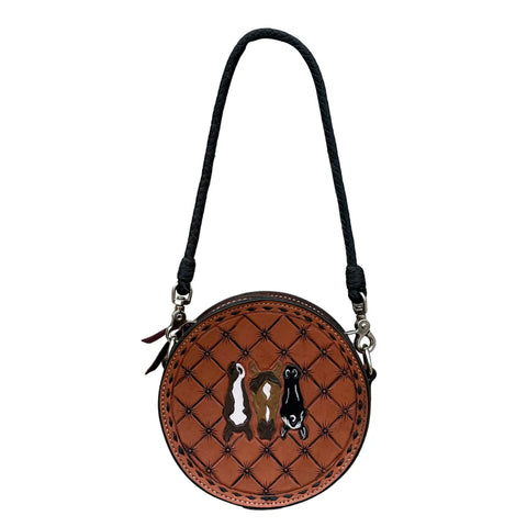 AS - Darlin' Duo - Chocolate with El Pinto Strap