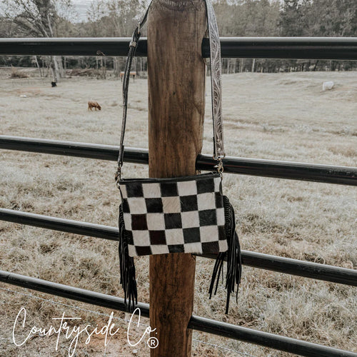 CSC - Rodeo Square Checkered Purse