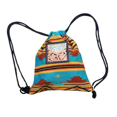 Turquoise Gator Drawstring Alamo Saddlery Bag