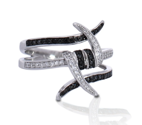 Kelly Herd Two Stone Pave Band Ring