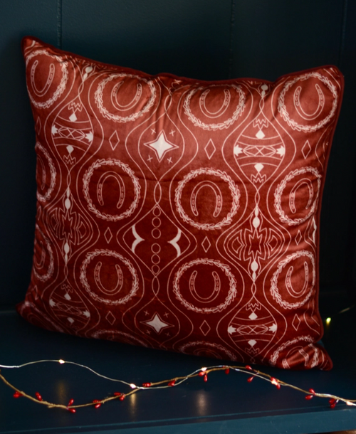 Reversible Velvet Christmas Pillow Cover