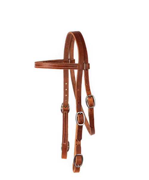 Perri's 1" WIDTH BROW BAND BUCKLE END HEADSTALL
