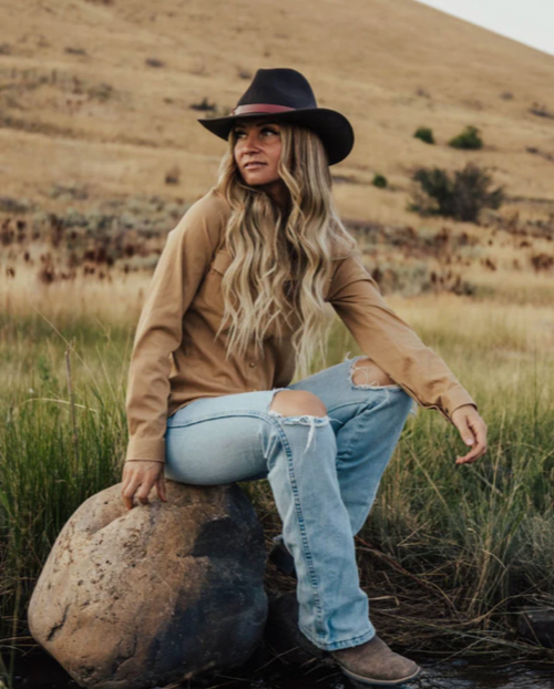 Outback Kat Shirt - Khaki