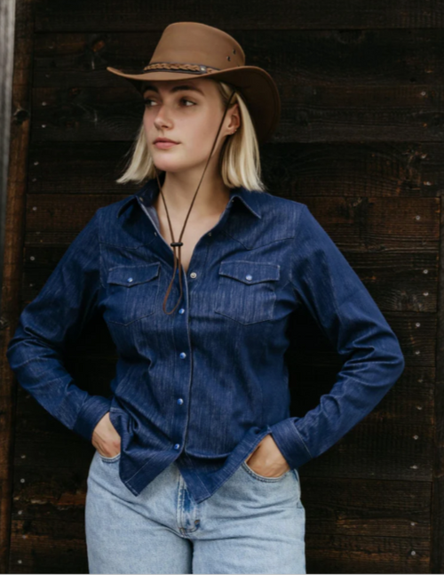 Outback Kat Shirt - Denim