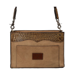 Perri's Leather Buckle Purse - Brown