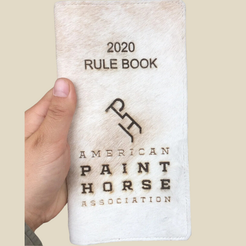 Cowhide rule book cover