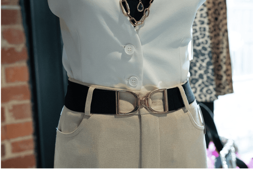 LuxEquine Black Gold Stirrup Buckle*