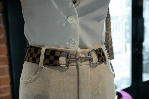 LuxEquine Checker Snaffle Belt*