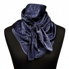 Navy Jacquard Wild Rag