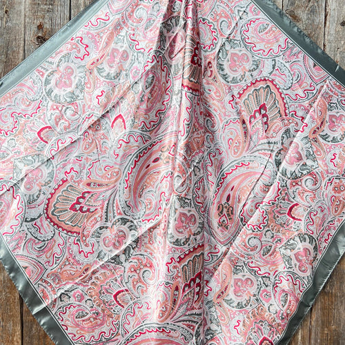Wildrag - Pink & Grey Paisley