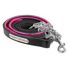 Perri's Padded Leather Lead with Plate