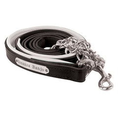 Perri's Padded Leather Lead with Plate