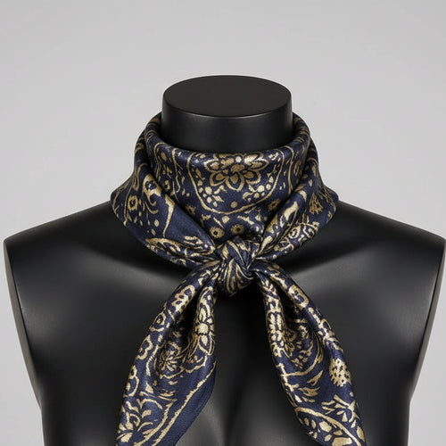 Royal Blue & Paisley Wild Rag