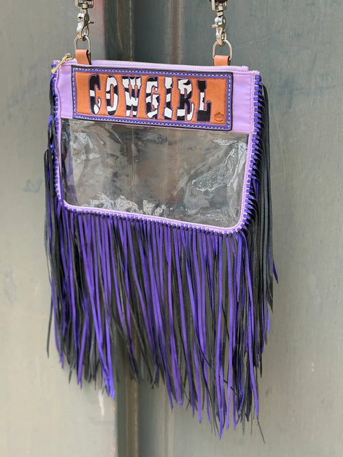 Cowgirl Stadium Fringe Alamo Saddlery - Purple