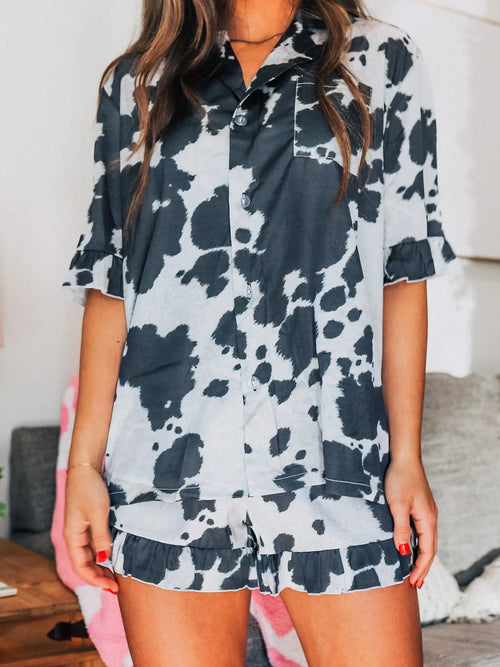 Cowhide Pajama Set