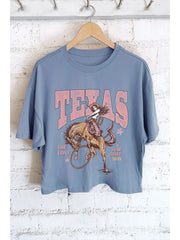 TX Cowgirl Cropped Tee