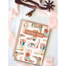 "Thank You" Cowboy Boot Card