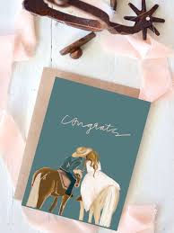 "Congrats" Wedding Card